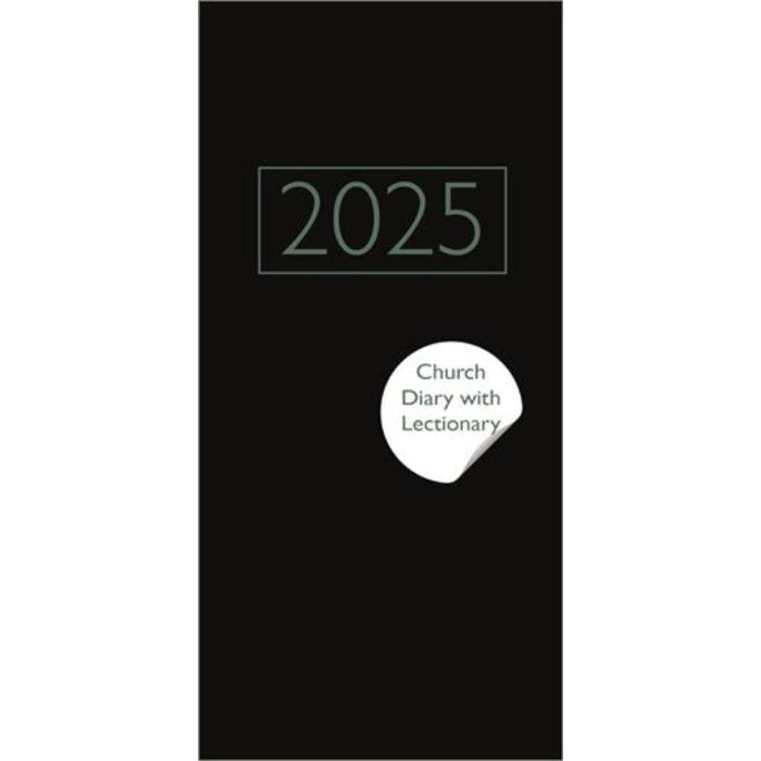 Church Pocket Book Diary with Lectionary 2025 Black, by SPCK AVAILABLE JULY 2024