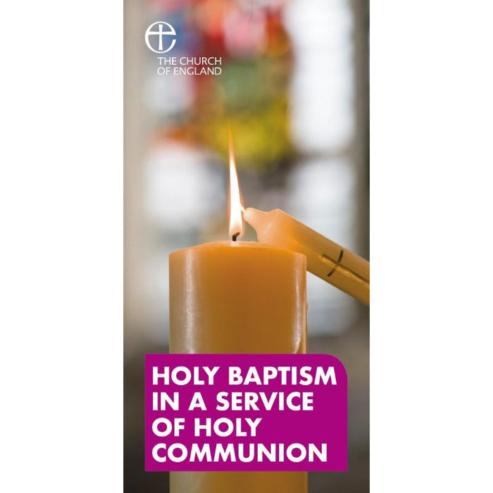 Common Worship: Holy Baptism in Accessible Language with Holy Communion card, by Church House Publishing