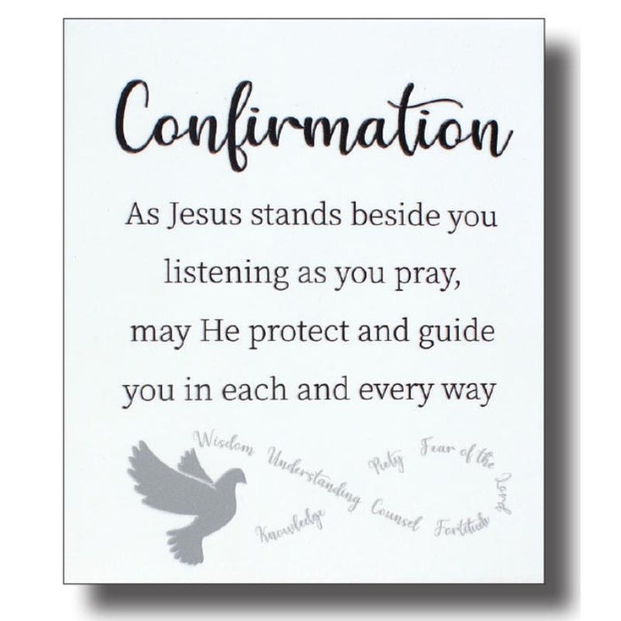 Confirmation - Message Plaque, Wall Hanging or Freestanding 14cm / 5.5 Inches High