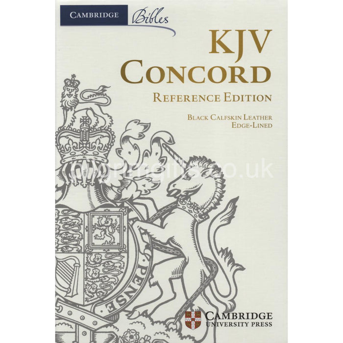 KJV Concord Reference Bible - Red Letter Text, Black Calfskin Leather With Full Yapp, by Cambridge Bibles