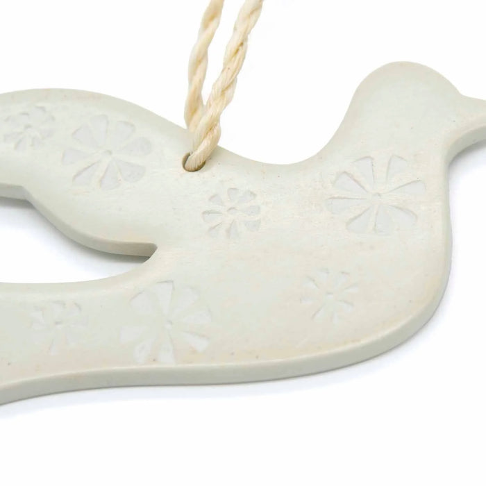 Dove of Peace, Handcarved Natural Soapstone 9.5cm / 3.75 Inches Wide