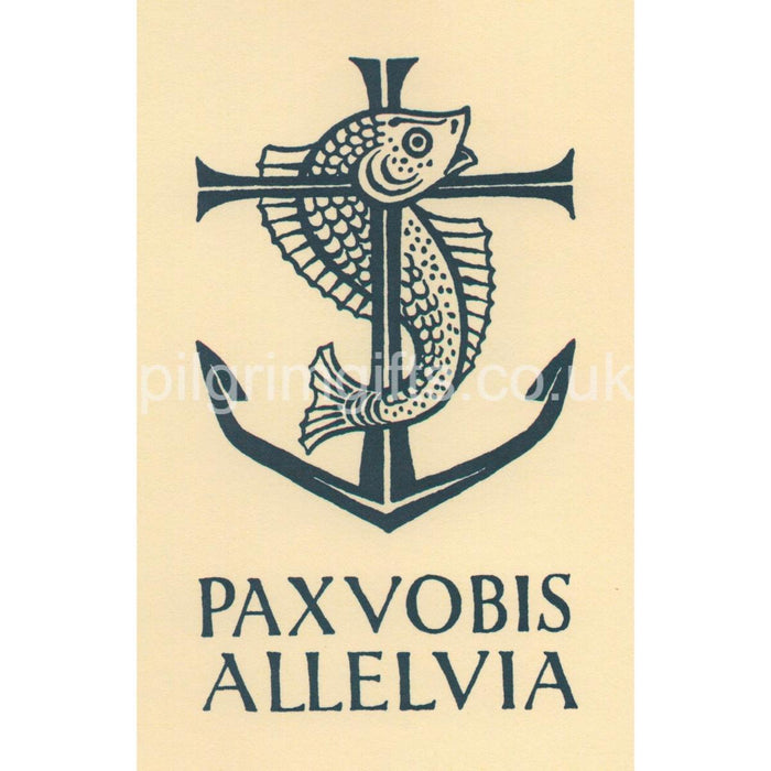 Easter Greetings Card, Pax Vobis Peace to You - Allelvia
