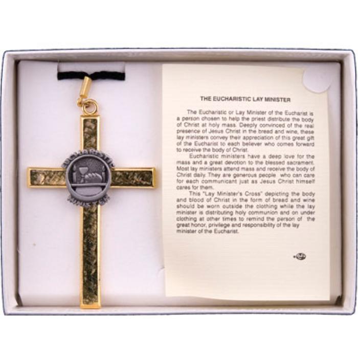 Eucharistic Lay Minister Cross, With Neck Cord 30 Inches / 76cm In Length