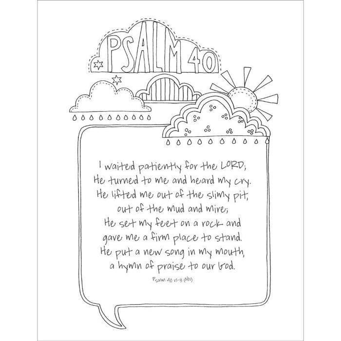 Exploring The Psalms Inspirational Colouring Journal With Gold Foil Cover, by Jacqui Grace