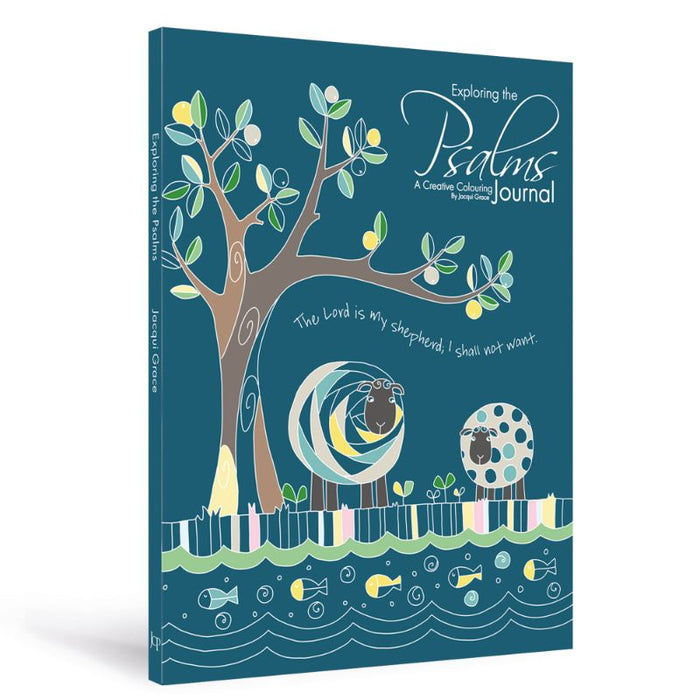 Exploring The Psalms Inspirational Colouring Journal With Gold Foil Cover, by Jacqui Grace