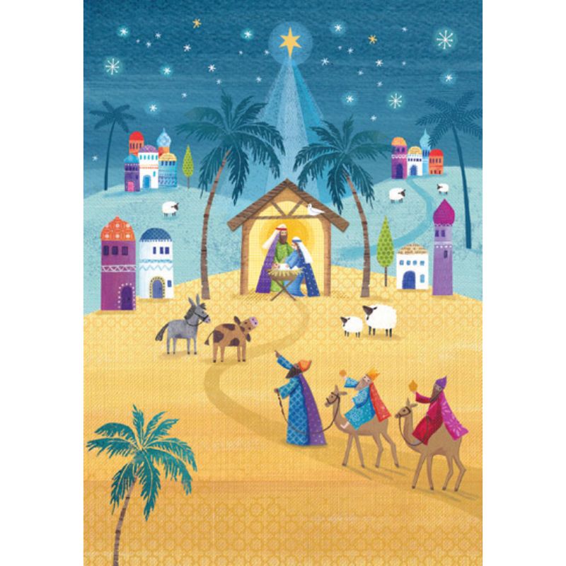 Follow The Star, Advent Calendar Card A5 Size Pilgrim Shop Walsingham