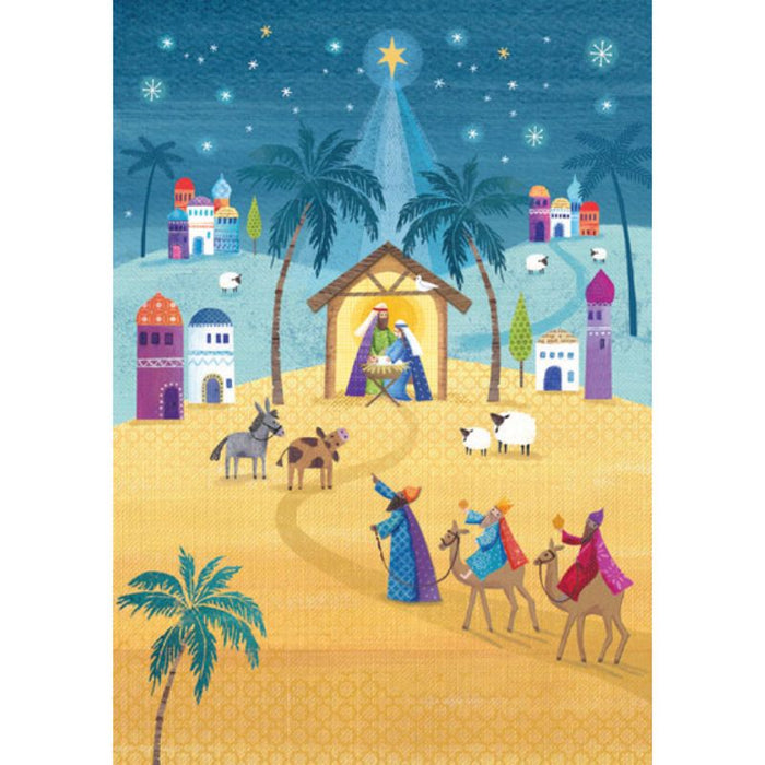 Follow The Star, Advent Calendar Card A5 Size