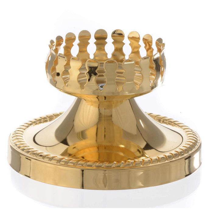 Gold Plated Sanctuary Glass Holder - 8cm / 3 1/8 Inches High