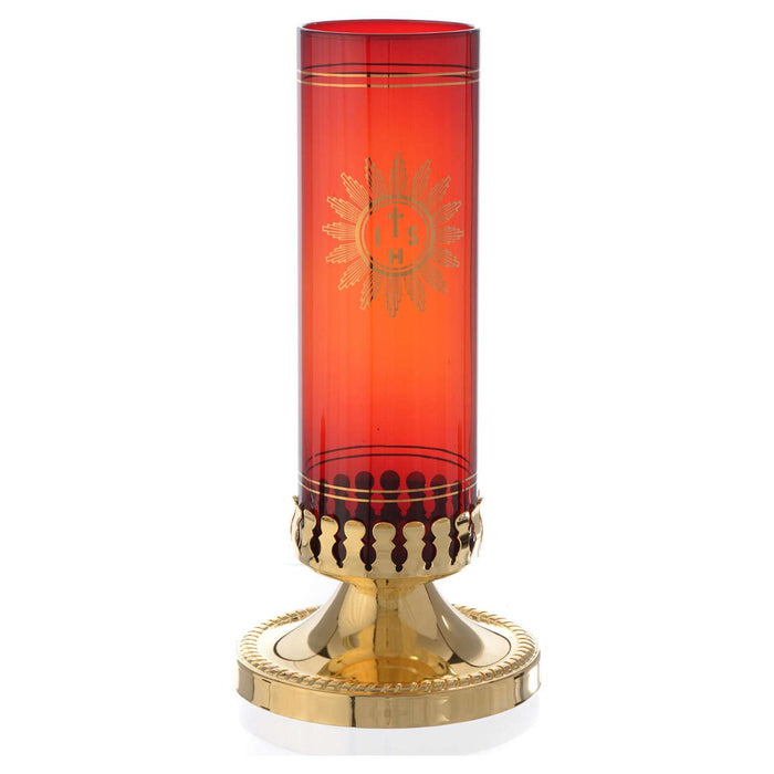 Gold Plated Sanctuary Glass Holder - 8cm / 3 1/8 Inches High