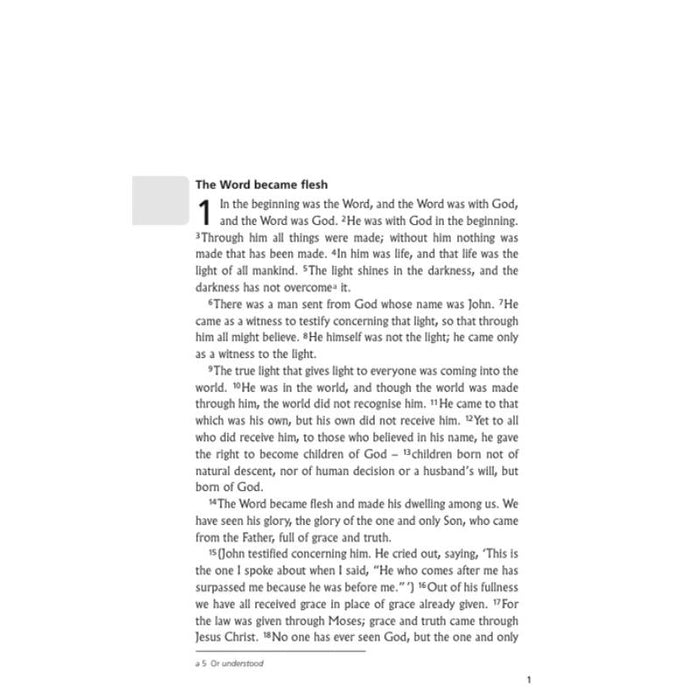 Gospel of John - NIV (2011 Edition) Paperback With British Text, Multi Buy Offers Available