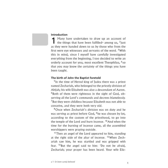 Gospel of Luke - NIV (2011 Edition) Paperback With British Text, Multi Buy Offers Available