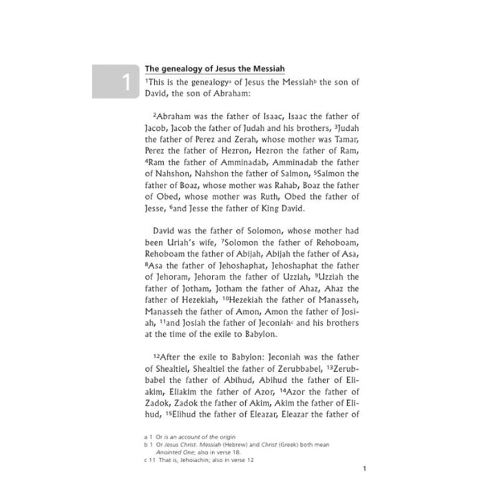 Gospel of Matthew - NIV (2011 Edition) Paperback With British Text, Multi Buy Offers Available