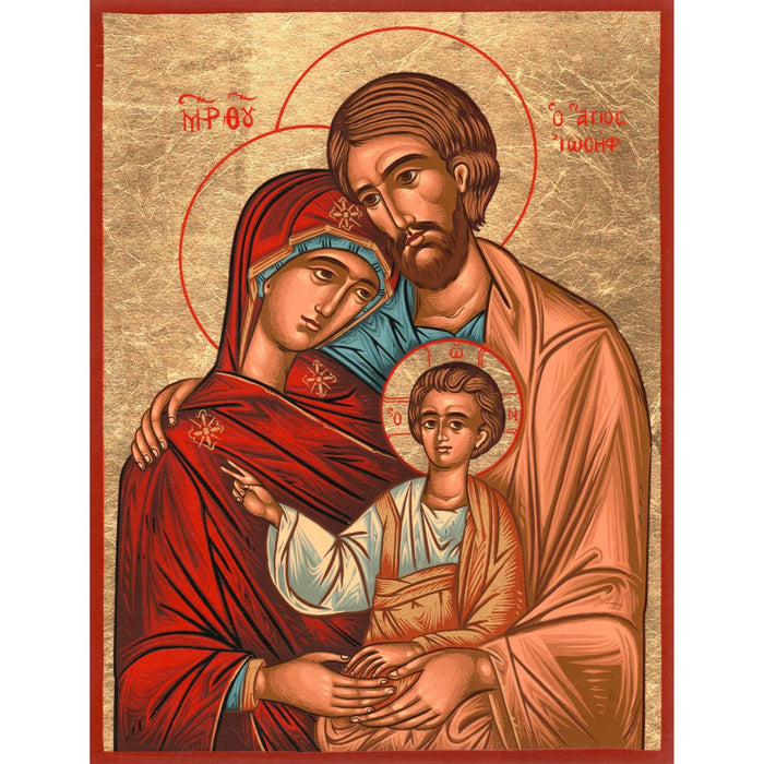 Holy Family Handmade Icon, Available In 6 Sizes