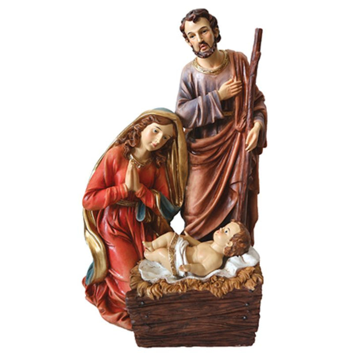Holy Family Nativity Crib Figures, 53cm / 21 Inches High Handpainted Resin Cast Figurines