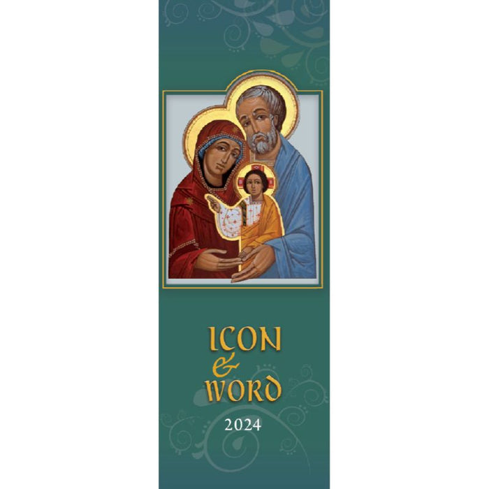 2025 Icon and Word Wall Calendar, Bible Verse on the reverse of each Icon AVAILABLE SEPTEMBER 2024