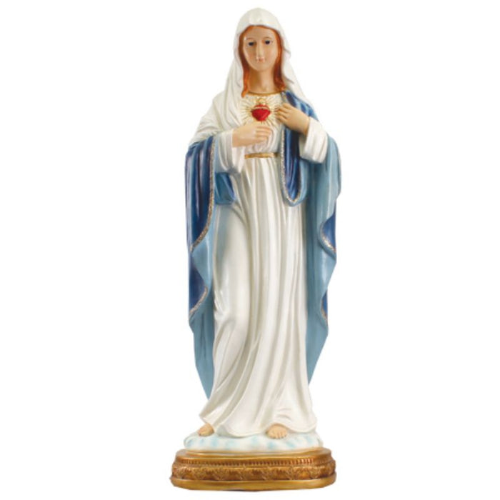 Immaculate Heart of Mary, Resin Fibreglass Statue 32 Inches / 80cm High
