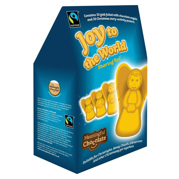 Joy to the World, Fairtrade Chocolate Sharing Box (30 Angels), 2024 Edition by The Meaningful Chocolate Company