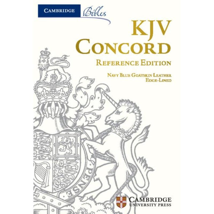KJV Concord Reference Bible - Red Letter Text, Imperial Blue Edge-lined Goatskin Leather With Full Yapp, by Cambridge Bibles