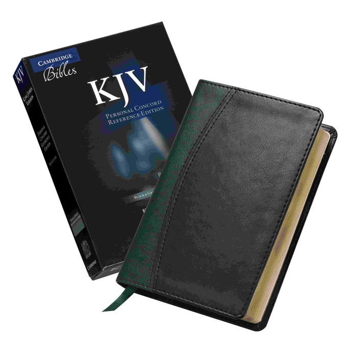 KJV Personal Concord Reference Bible, Red Letter Text, Black and Green Two-Tone Imitation Leather, by Cambridge Bibles