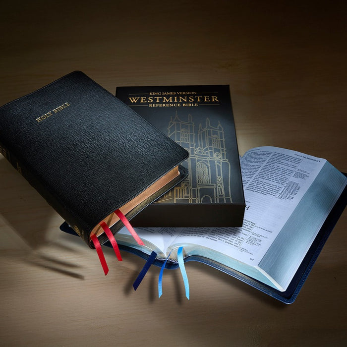 KJV Westminster Reference Bible - Black Goatskin Leather - KJ556:XE, by Cambridge Bibles