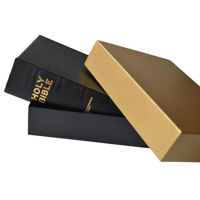 Lectern Bible, NIV Black Morocco Leather - British English Text, Anglicized Edition