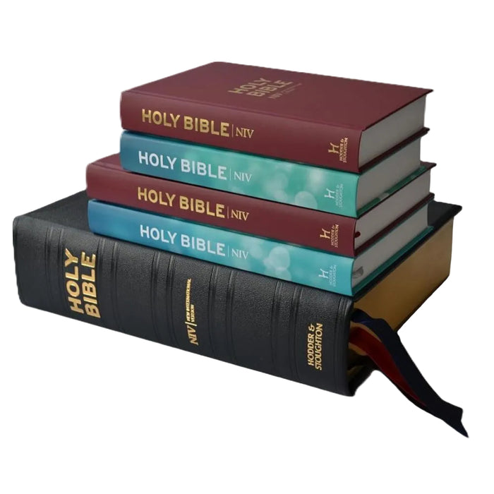 Lectern Bible, NIV Black Morocco Leather - British English Text, Anglicized Edition