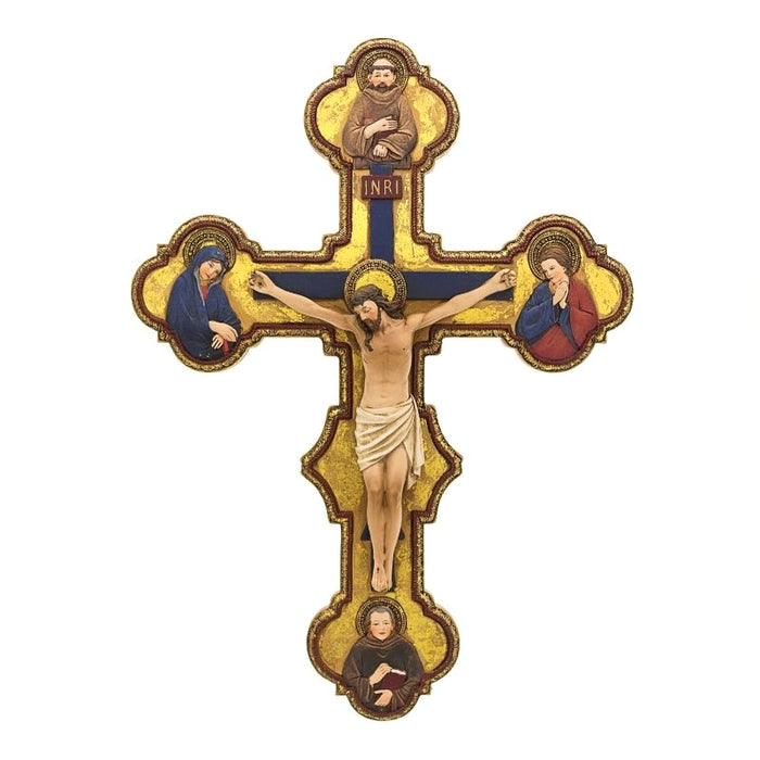 Misericordia Crucifix, 37cm / 14.5 Inches High Handpainted, by Joseph's Studio