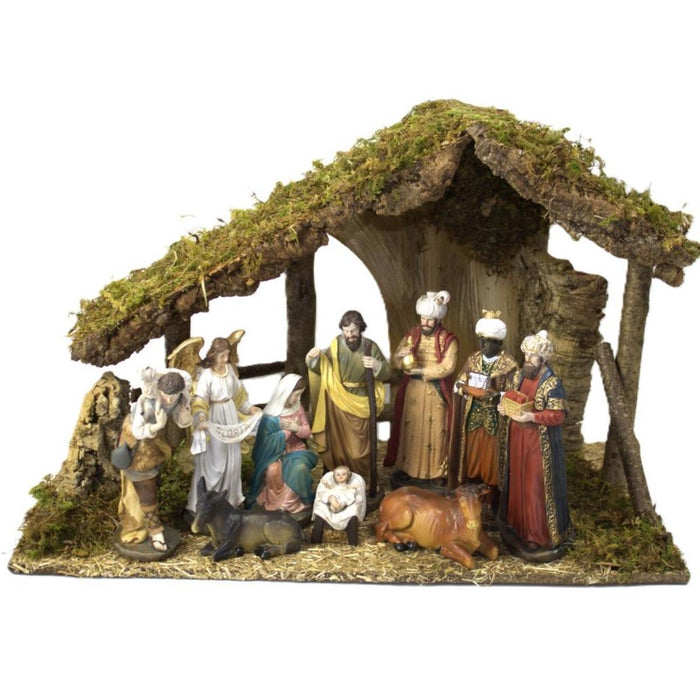 Nativity Crib Figures 20cm / 8 Inches High - Available With a Choice of Stables
