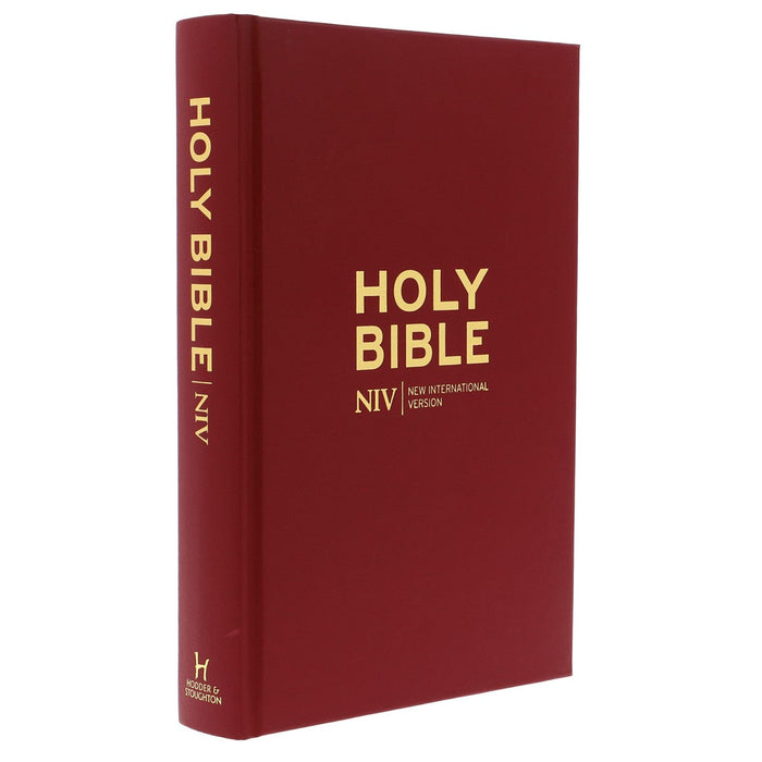 NIV Popular Burgundy Hardback Pew Bible - British Text Packs of 20, by Hodder and Stoughton Multi Buy Option
