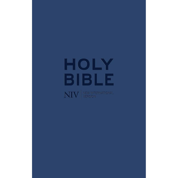NIV Tiny Navy Soft-tone Imitation Leather Bible with Zip - British Text 2011 Edition