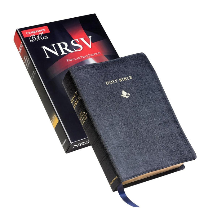 NRSV Popular Text Bible, Black French Morocco Leather, New Revised Standard Version, by Cambridge Bibles