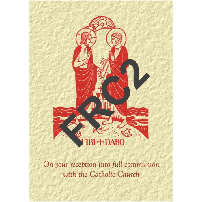 On Your Reception Into Full Communion With The Catholic Church, Greetings Card