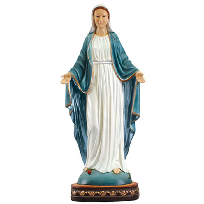 Our Lady of Grace, Miraculous Medal Resin Fibreglass Statue 32 Inches / 80cm High