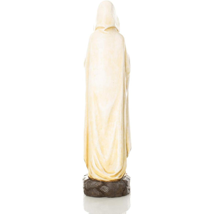 Our Lady of Lourdes Statue 43cm / 17 Inches High Handpainted Resin Cast Figurine, by Joseph's Studio