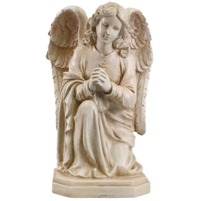 Praying Angel, Memorial Statue Suitable For Outdoor Use, 50cm / 20 Inches High Resin Cast Figurine