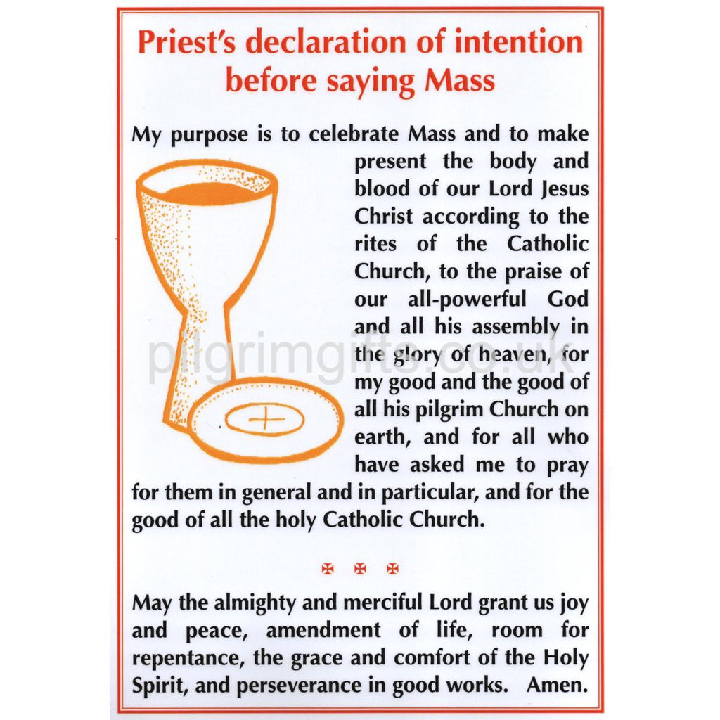 Mass Intentions Examples Additional Curates Society - ACS Altar Cards, Ordo, Lectionary and ...