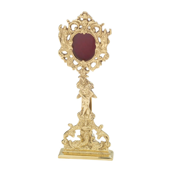Reliquary Solid Cast Brass With Carry Handle, 22.5cm / 8.75 Inches High