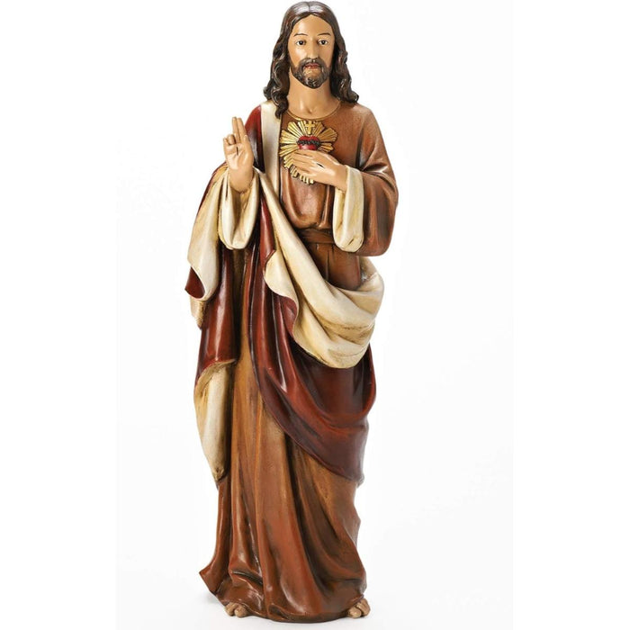 Sacred Heart of Jesus, Statue 46cm / 18 Inches High Handpainted Resin Cast Figurine, by Joseph's Studio
