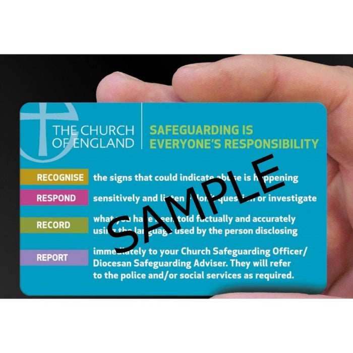 Safeguarding Contact Card (pack of 10) by, The Church of England