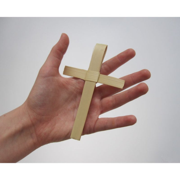 Small Palm Crosses, Ideal Size For Children, Pack of 100 Handwoven Crosses 12cm / 5 Inches In Length