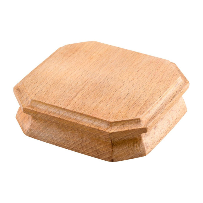 Solid Wood Plinth With Satin Varnish Finish, 11.5cm / 4.5 Inches Square