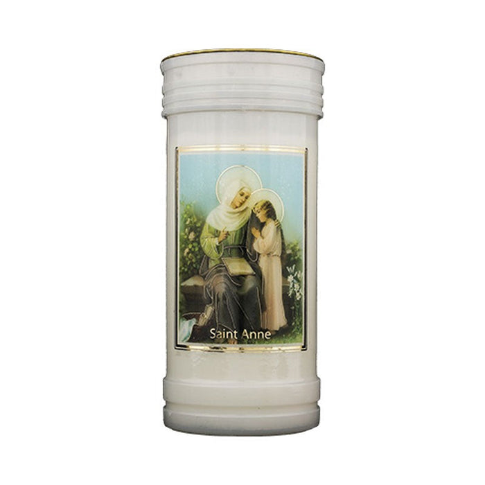St Anne Prayer Candle, Burning Time Approximately 72 Hours, Case of 24 Candles