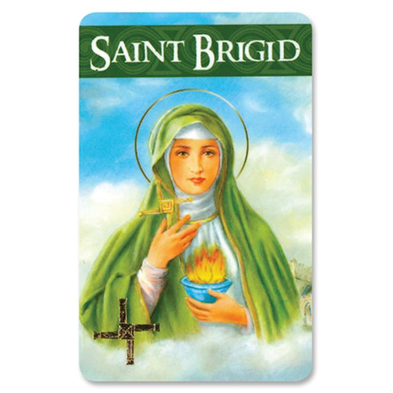St Brigid / Bridget, Laminated Prayer Card | Pilgrim Shop Walsingham ...