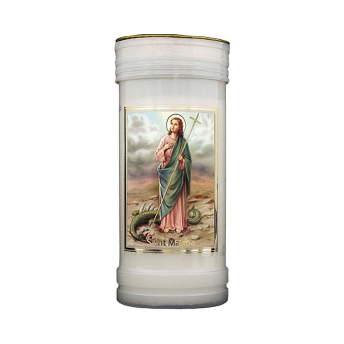 St Martha Prayer Candle, Burning Time Approximately 72 Hours, Case of 24 Candles