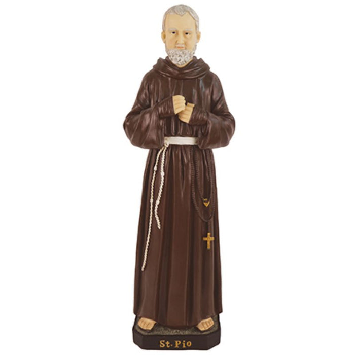 St. Padre Pio, Resin Fibreglass Statue 24 Inches / 60cm High