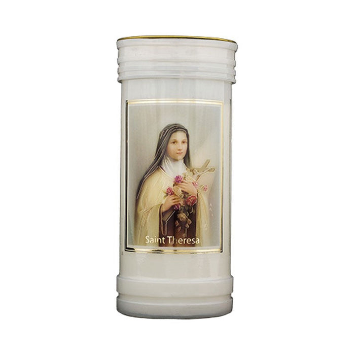 St Theresa Of Lisieux Prayer Candle, Burning Time Approximately 72 Hours, Case of 24 Candles