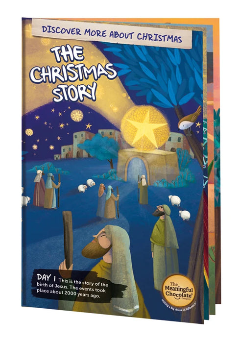 The Real Advent Calendar Pack of 18, With Fairtrade Chocolate's and a 24 Page Book, 2026 Edition - PRE ORDER NOW Available End of September