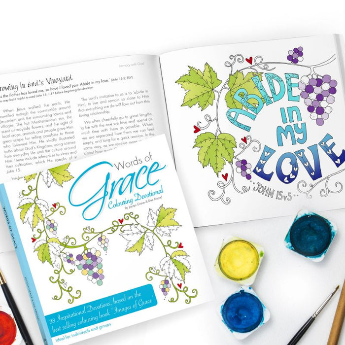 Words of Grace Colouring Devotional Journal, by Jacqui Grace & Dee Arrand