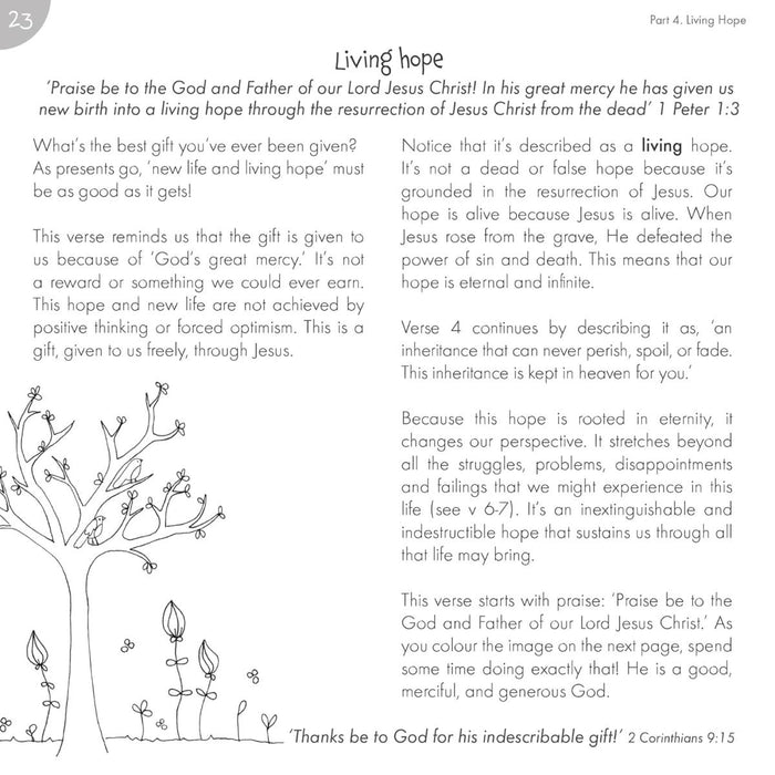 Words of Hope: A Colouring Devotional, by Jacqui Grace
