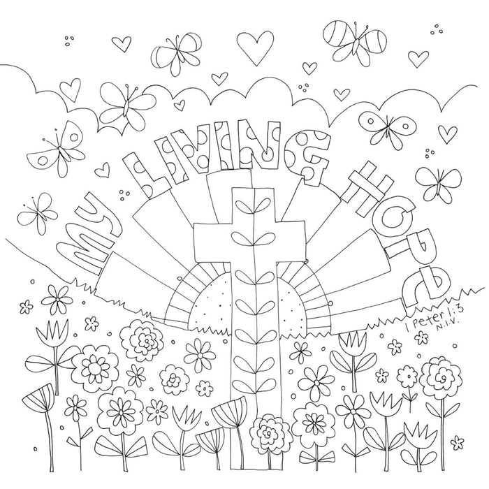 Words of Hope: A Colouring Devotional, by Jacqui Grace